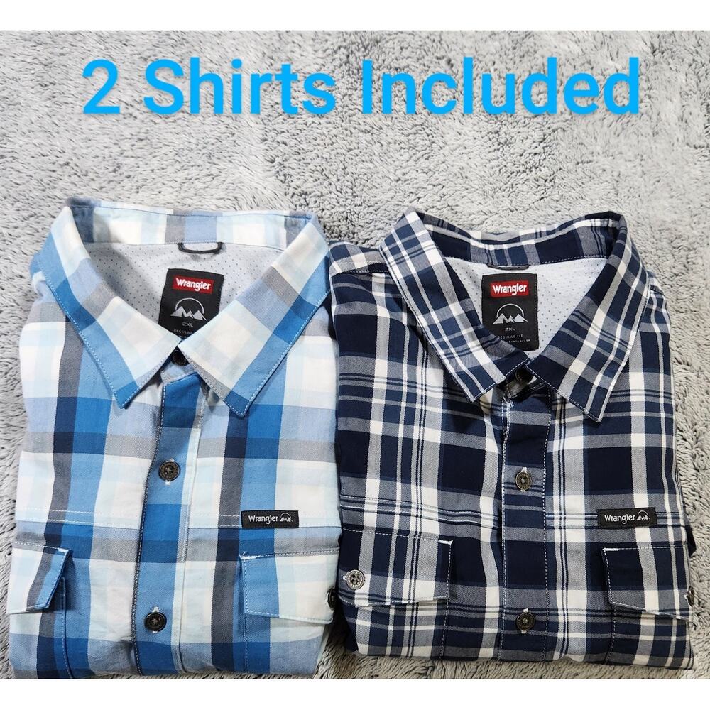 Wrangler Men's‎ 2XL-2 Pack Button down shirts